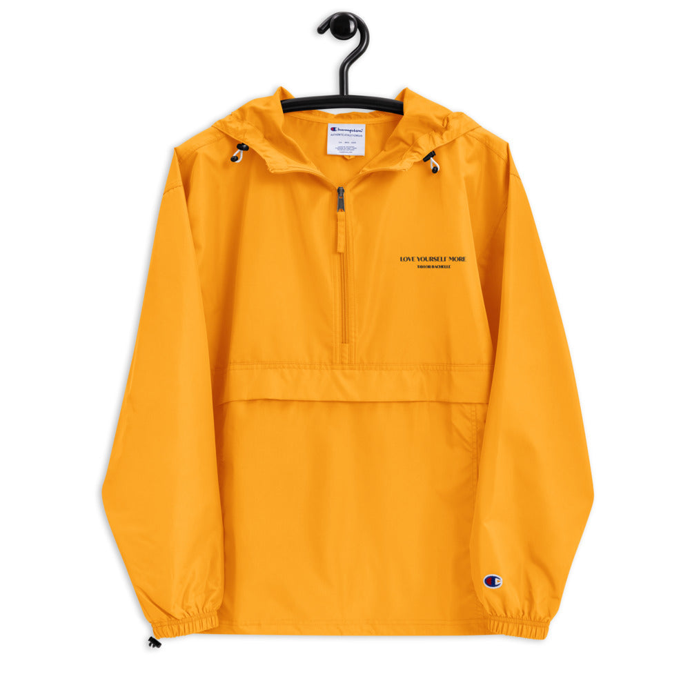 rain jacket, cute thin jacket, gold jacket, windbreaker